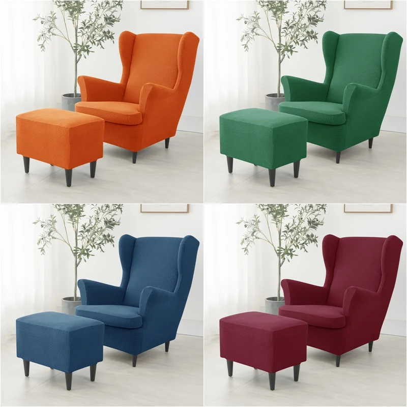 Single Non-slip Four Seasons Universal Reclining King Backrest Armchair Cover With Seat Cushion Cover Sofa Cover Furniture Cover