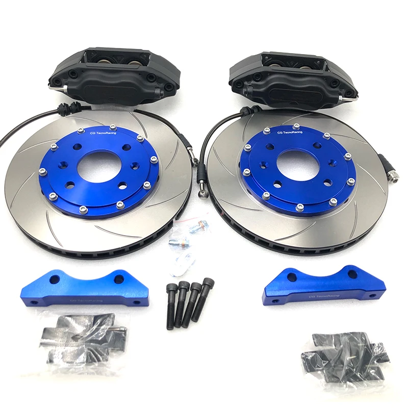 Jada Car Spare Part Brake Caliper Brake Kit CP7600 285*24mm Rotor PCD 4*100 for Peugeot 306 Front Rims 15 Car Disc Brake Pads