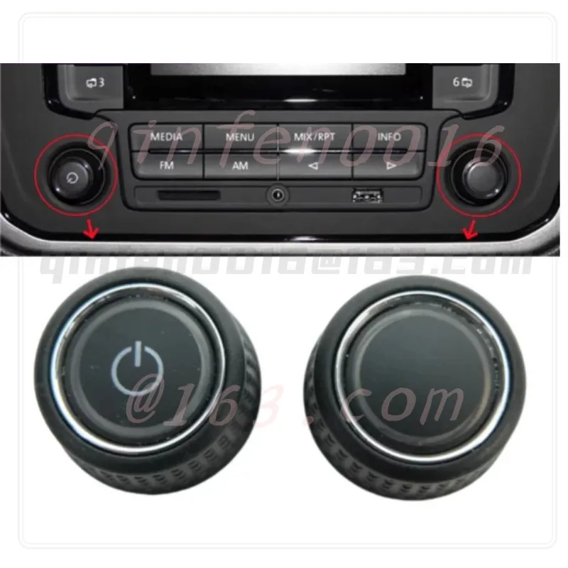 For VW Polo Auto Car Radio Knob ABS Plastic Dashboard Audio Volume Control Replacement Part