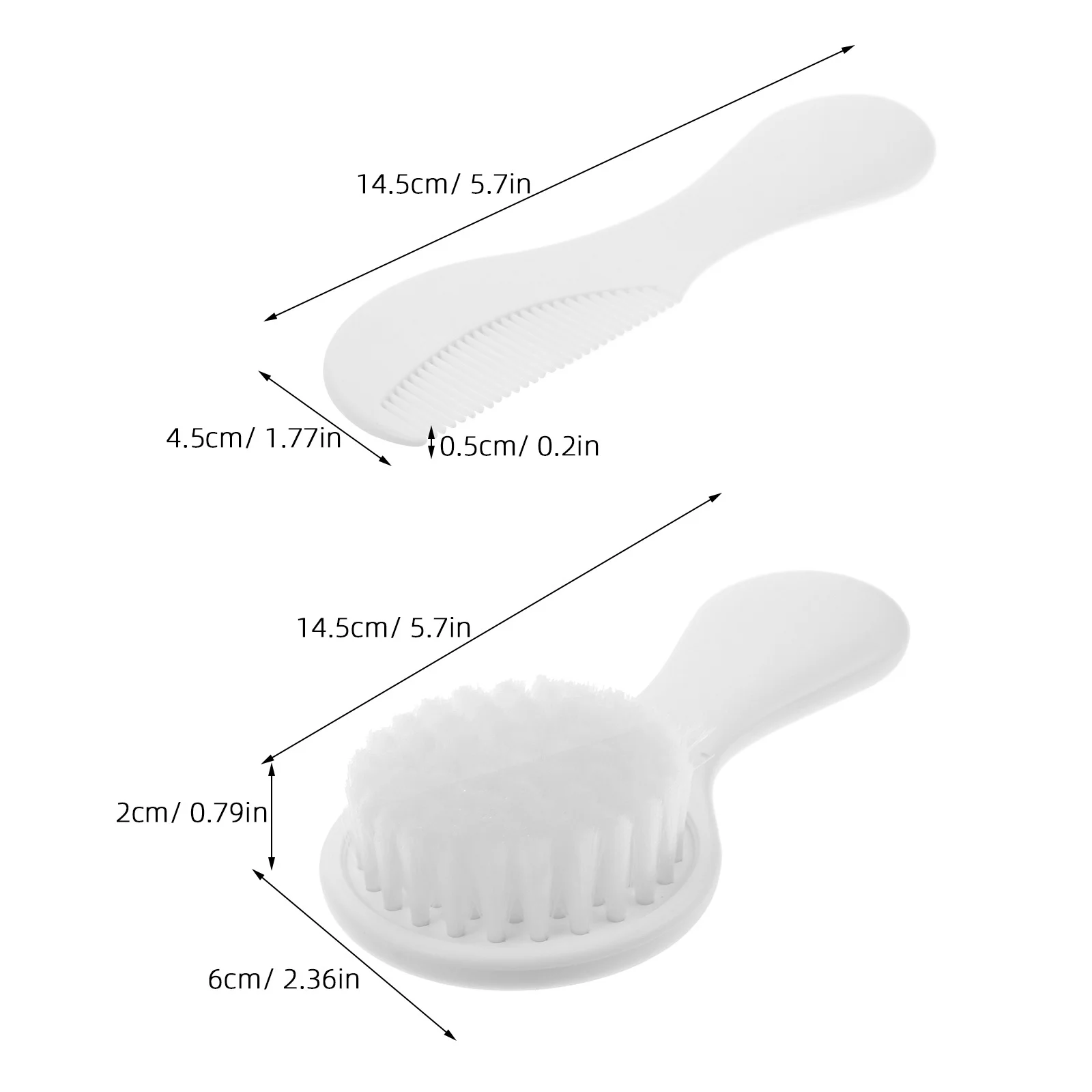 2 قطعة فرشاة شعر الطفل ومشط مجموعة شعيرات ناعمة الوليد تدليك فروة الرأس مهد غطاء إزالة طفل صبي فتاة الاستمالة #4