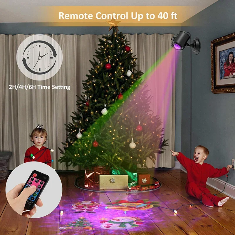 LED Water Wave Ripple Effect Stage Light Laser Projector for Home Christmas Decor