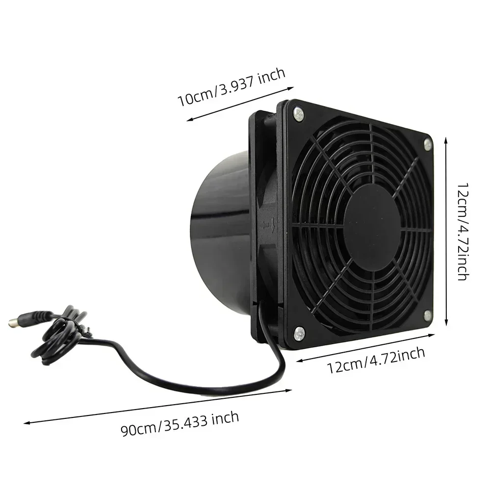 For Home RV Greenhouse Pet House Air Fresh Supplies 5W 6V Solar Panel Fan Energy Exhaust Fan Sustainable Exhaust Fan