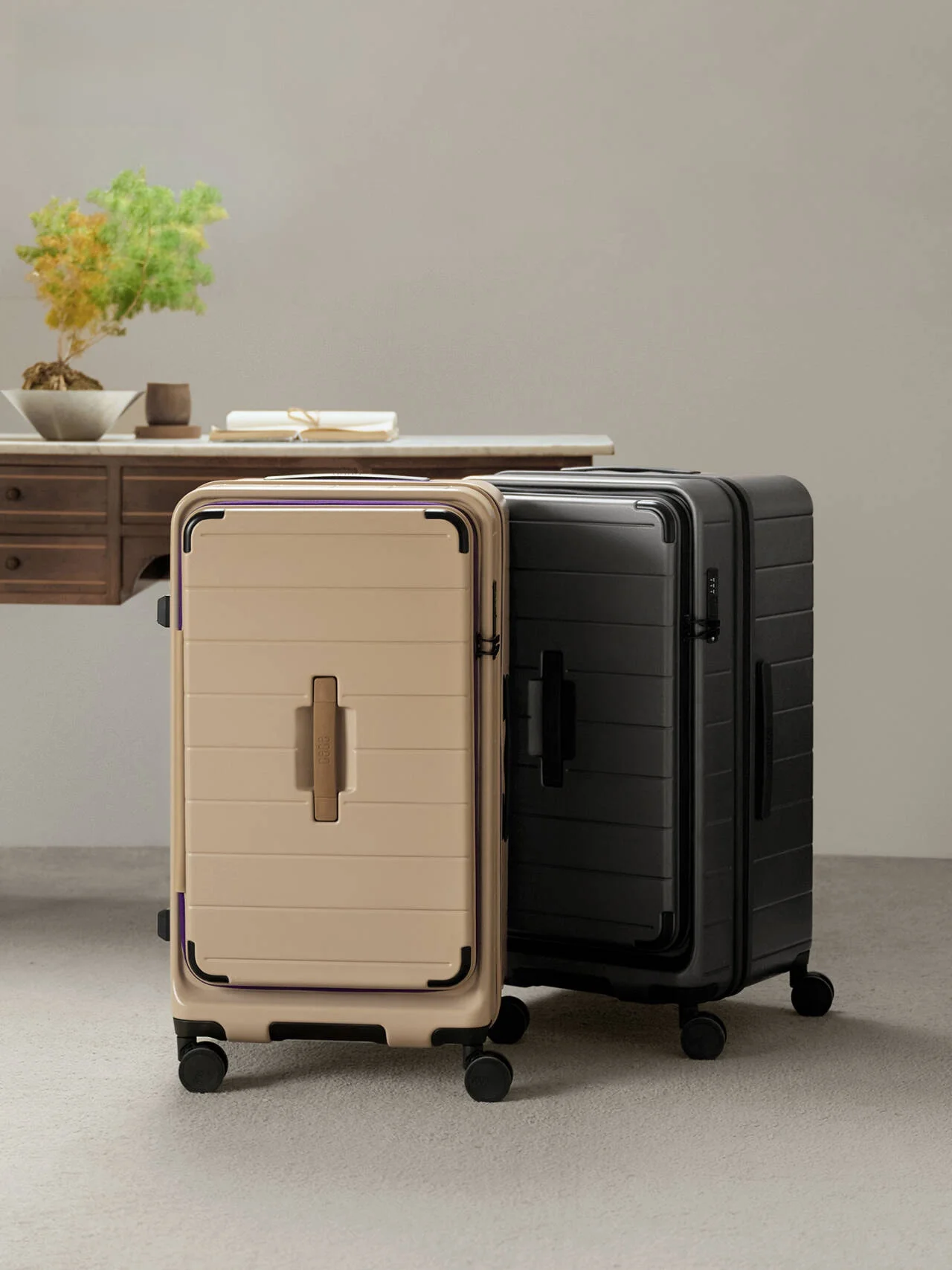 

Cece Large Capacity Deep Cargo Luggage Side Opening Cover Travel Suitcase Durable Multifunctional Password Box with Double Rod