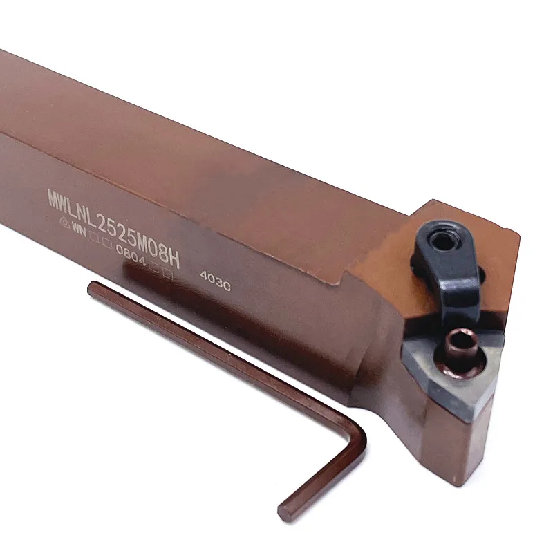 1PCS MWLNR 1616 MWLNR2020 MWLNR2525 MWLNR3232 High quality spring steel CNC cutting tool holder for external circular turning