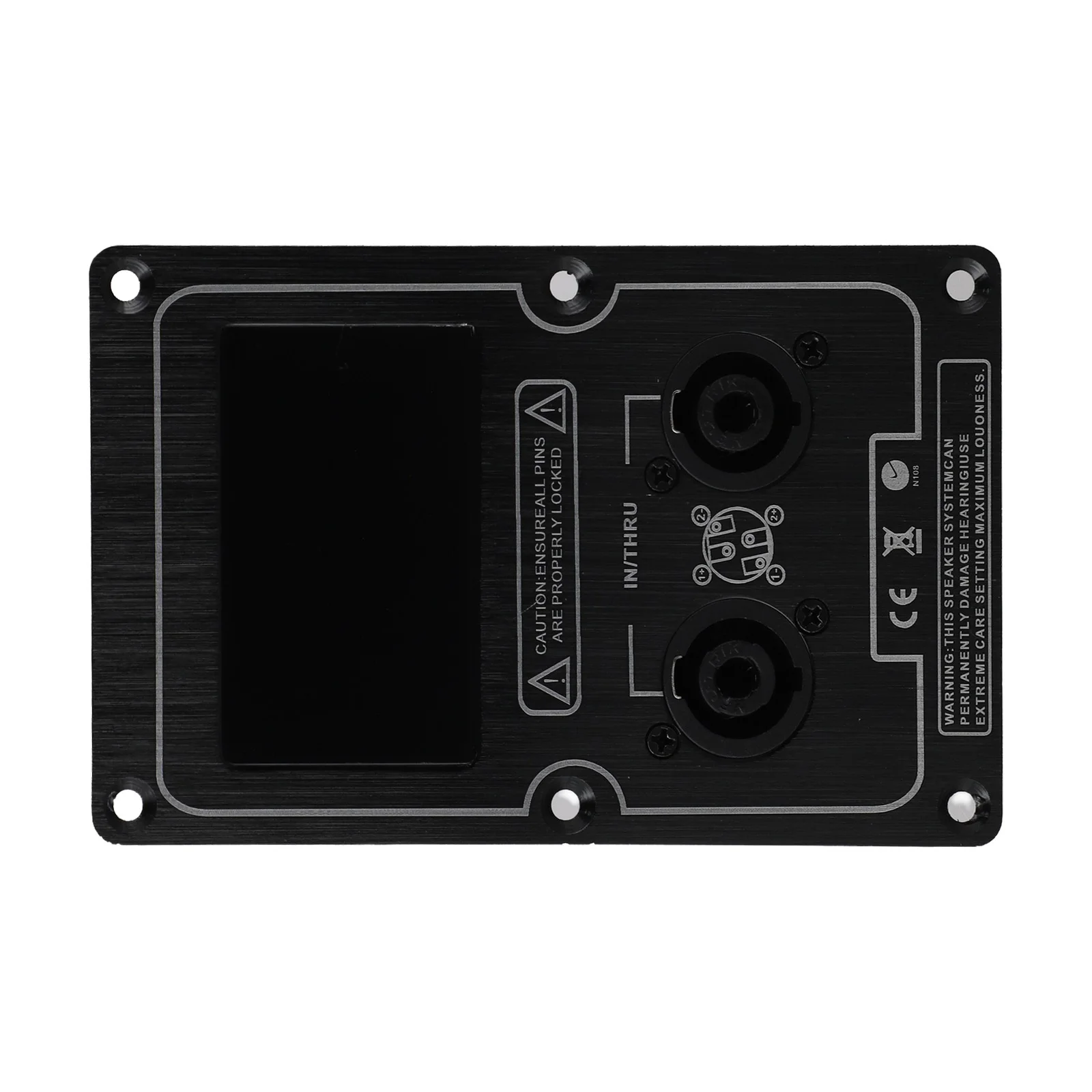 Aluminum Plate Socket Junction Box Back Panel High-quality Material Multiple Connections Sturdy Construction For Guitar Cabinet