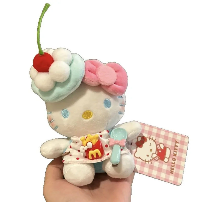 الأصلي مع علامة لامب البيانو القطيفة قلادة مرحبا كيتي دمية حقيبة المفاتيح