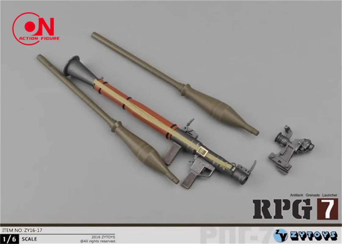ZYTOYS 1/6 ZY16-17 солдатская сцена игрушка RPG-7 пистолет модель оружия подходит для 12 дюймов мужской женский экшн-фигурка тела