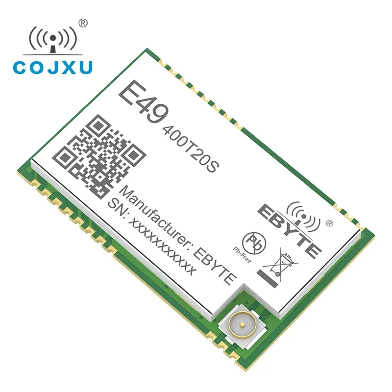 433MHz 20dBm Wireless Transceiver Module GFSK E49-400T20S Low Power SMD SMA Interface UART Serial Port Transmitter and Receiver