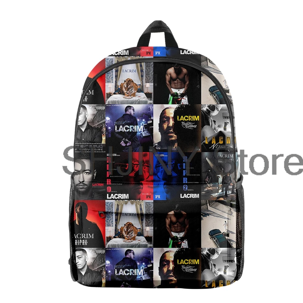 Lacrim Merch Backpack Pop Singer Fashion Student School Bag Hip-hop Daypack Cosplay Zipper Traval Bag Unisex Bag