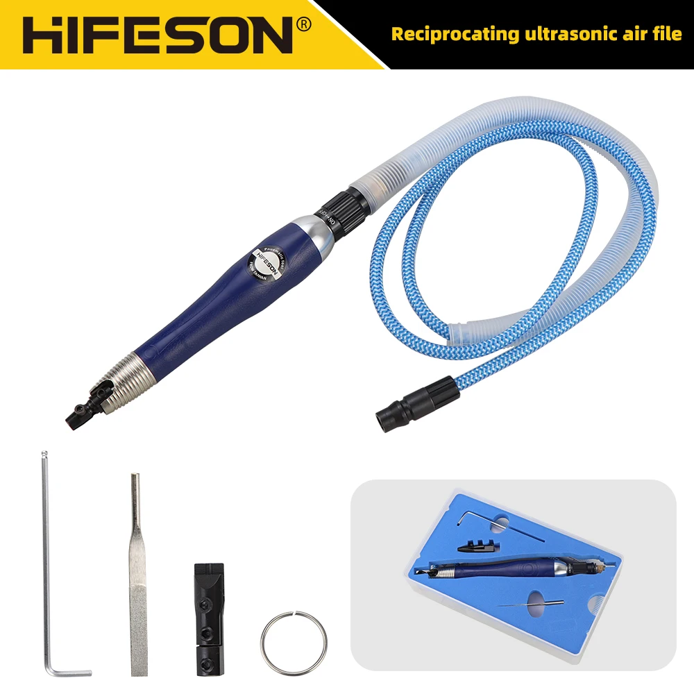 New HIFESON GY06 Mini Air Files Set Polishing Machine Reciprocating Stroke Oscillating File Swing Left and Right