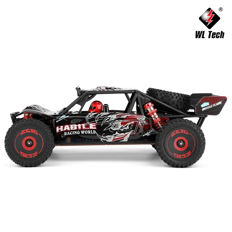 WLtoys 124016 V8 V2 1:12 4WD RC Samochód wyścigowy Szybki bezszczotkowy silnik terenowy Jednoręczny pilot zdalnego sterowania Drift Wspinaczka