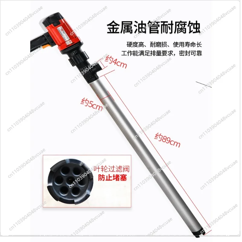 Electric Suction Pump Portable Small Stainless Steel Diesel Pump 220V High Power Anti-Corrosion Pump
