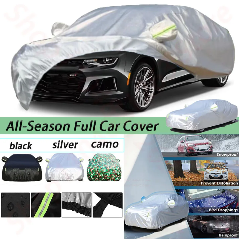

Car Cover for 2010-2023 Chevy Camaro with Reflective Strip for Sun Rain Snow UV Dust Protection Indoor and Outdoor Use
