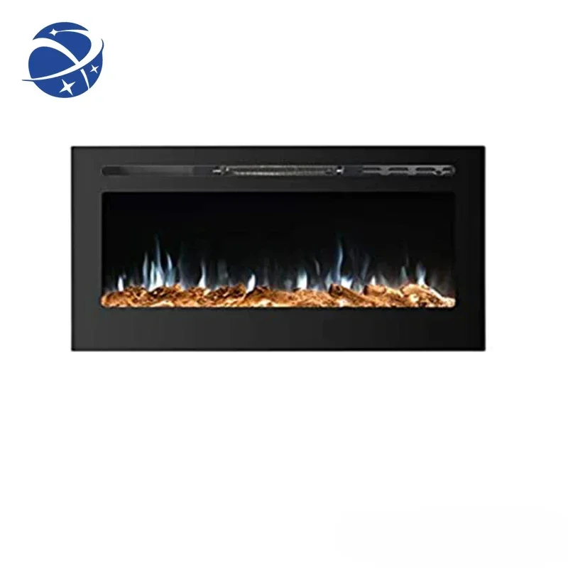 

YYHCBest price glass screen insert electric fireplace heater 36 inch fireplace with 9 colors flame.