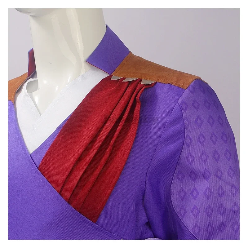 أزياء كوسبلاي جيل التأثيرية خندق أرجواني رداء رجالي لعبة Baldurs بوابة 3 لعب الأدوار بوابة موحدة للهالوين عيد الميلاد كرنفال F