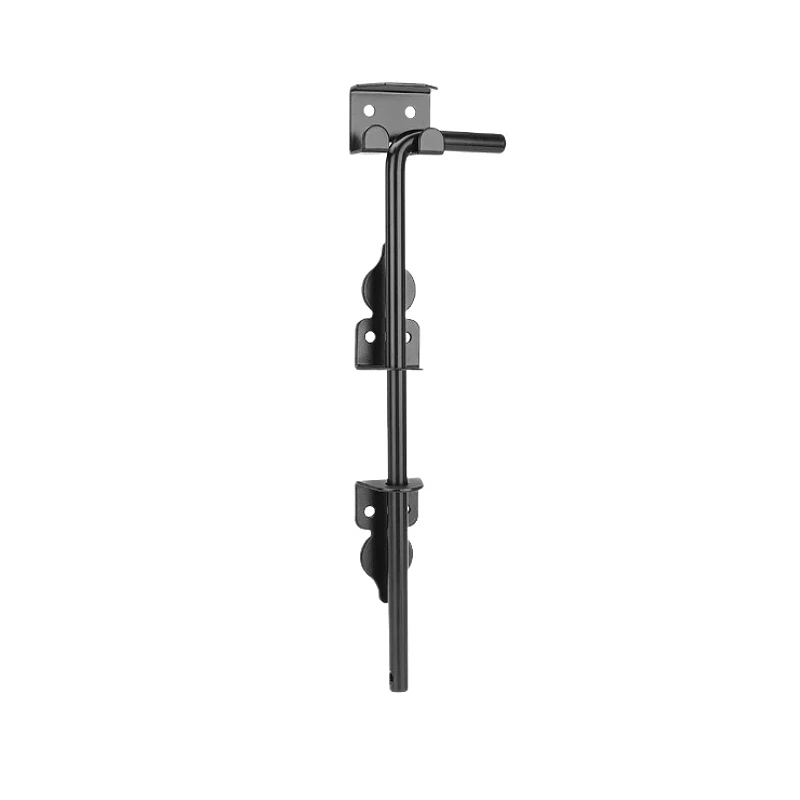 1/2set Cane Bolt Gate Drop Rod Stopper for PVC Vinyl Metal Gates Fences Doors Ground Latch for Holding Wooden Gate Open & Shut