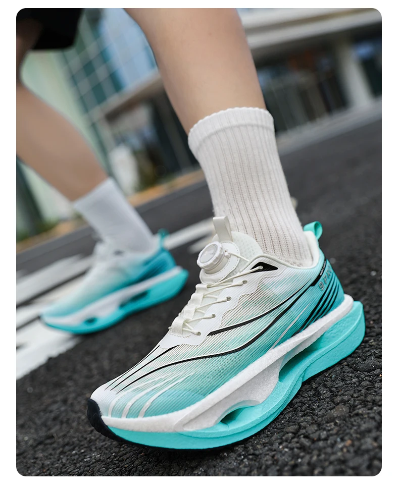 Herren-Sportschuhe, Laufschuhe mit Carbonplatte, Marathon-Sneaker für Herren, Rennschuhe, stoßdämpfende Sportschuhe für Damen. – Detail 34