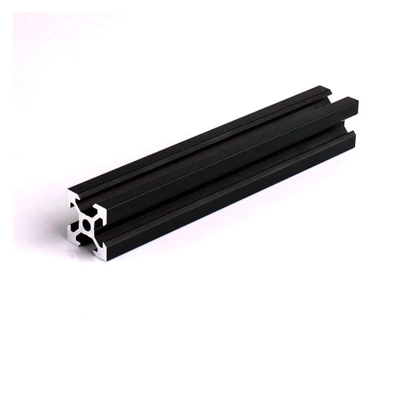 1PCS BLACK 2020 V-Slot European Standard Anodized Aluminum Profile Extrusion 100MM-800MM Length Linear Rail for CNC 3D Printer
