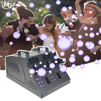 1200W Stage Light Smoke Machine With Remote Fog Machine Control Fog Double LED Bubble Smoke Machine Party Wedding Disco