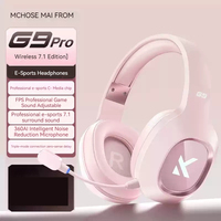 Mchose G9 Pro Headphones Head Mounted Gaming Pc With Three Modes Wired Bluetooth 2.4g Wireless Band Microphone Gaming Earphones