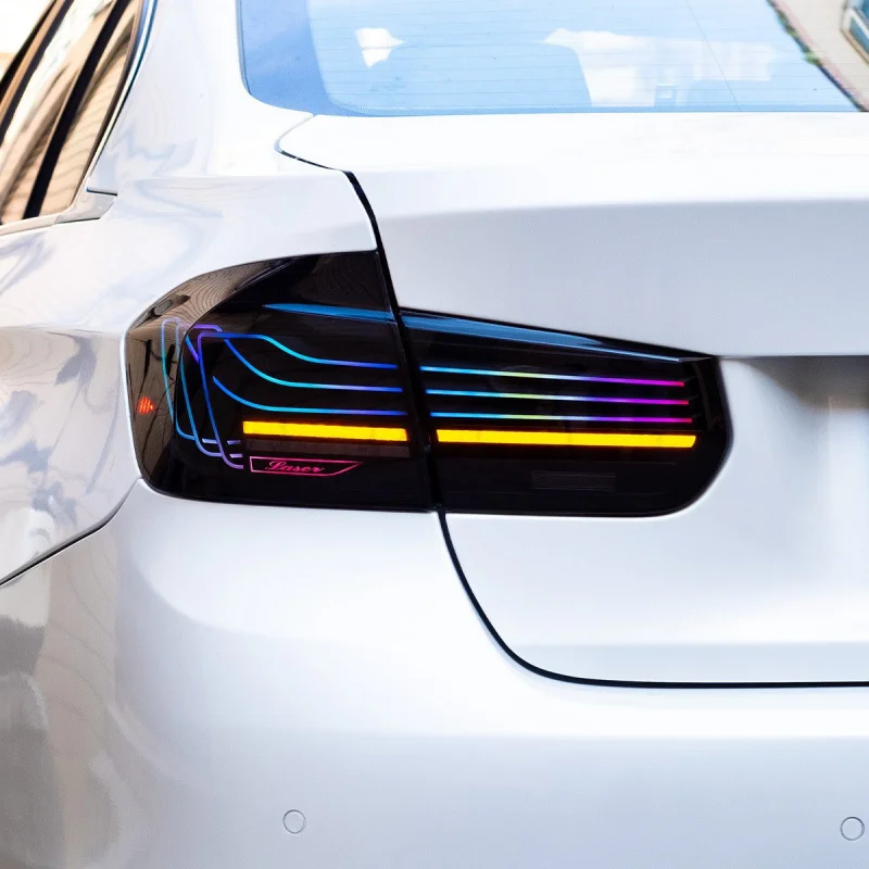 For BMW 3 Series F30 F35 Taillight Assembly 2013-2018 Modified CSL Suspension Driving Light Streamer Turn Signal Plug And Play