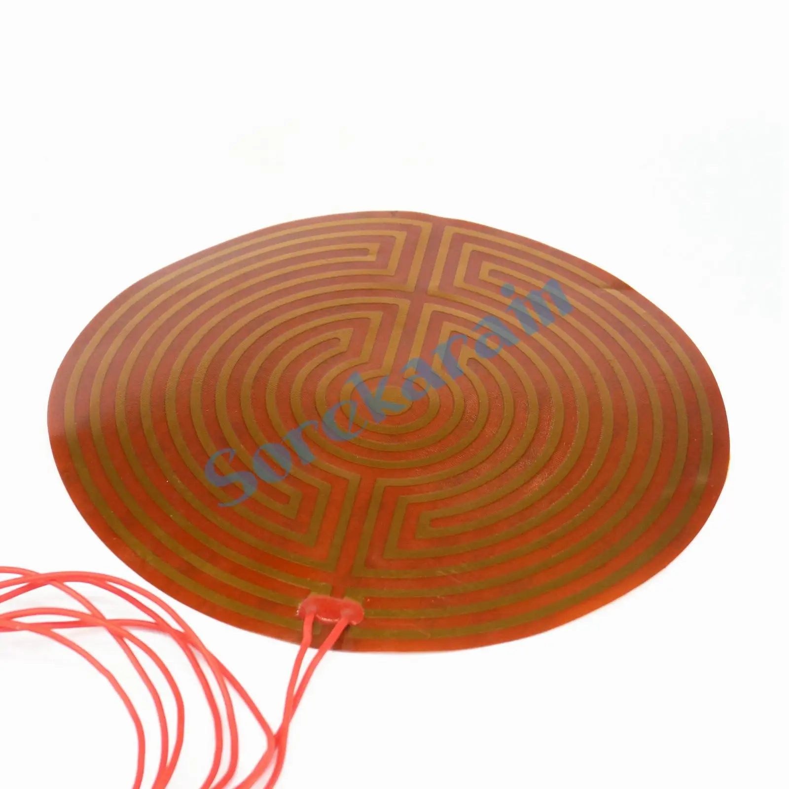 160mm 110W 12V DC Flexiable Round Eeletric Polyimide Film Heater Heating element for Electrical Wires