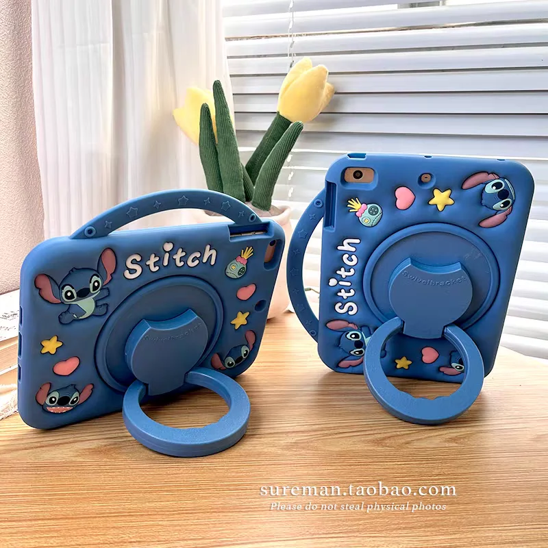 

Disney Cute 3D Cartoon Stitch Case For Samsung Tad A9 A11 A7Lite 8.7in A9Plus X216B A11Plus 11inch Kids Tablet Protective Case