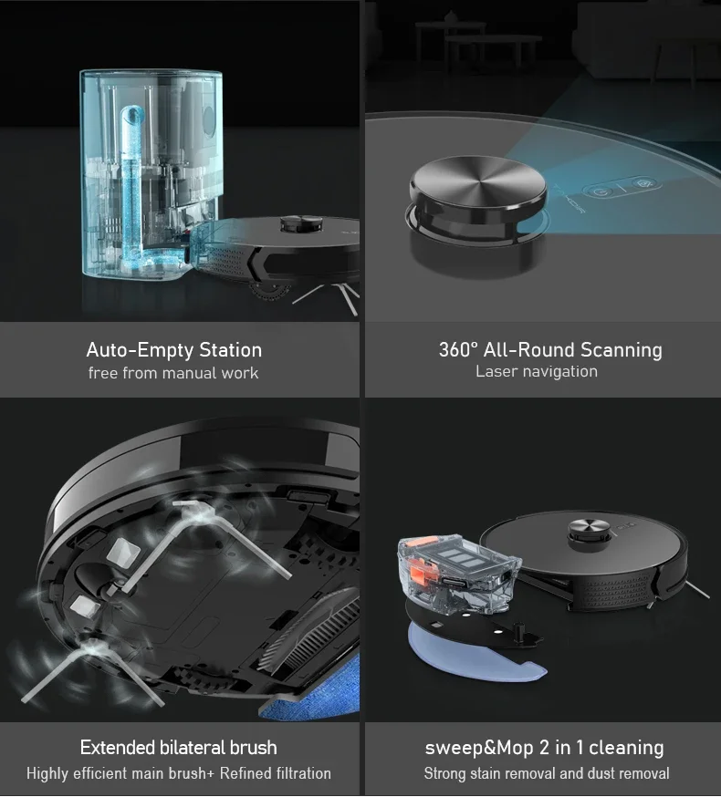 Remote Control Vacuum Robpt Wholesale Dropship Smart Sweeping Mop Wireless Robot Vacuum Cleaner