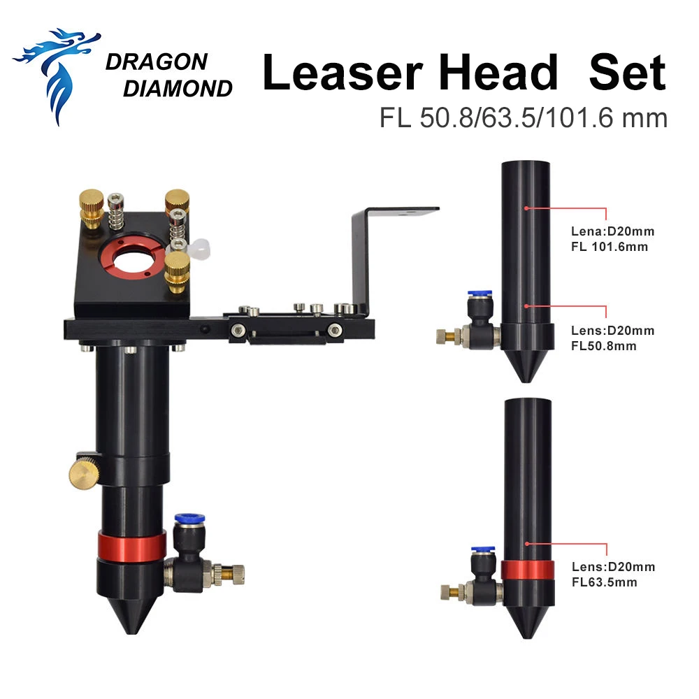 سعر المصنع Co2 الليزر سماعات رأس FL 50.8/63.5/101.6 مللي متر التركيز عدسة Co2 ليزر مرآة جبل حامل قطع الغيار الميكانيكية للمعدات