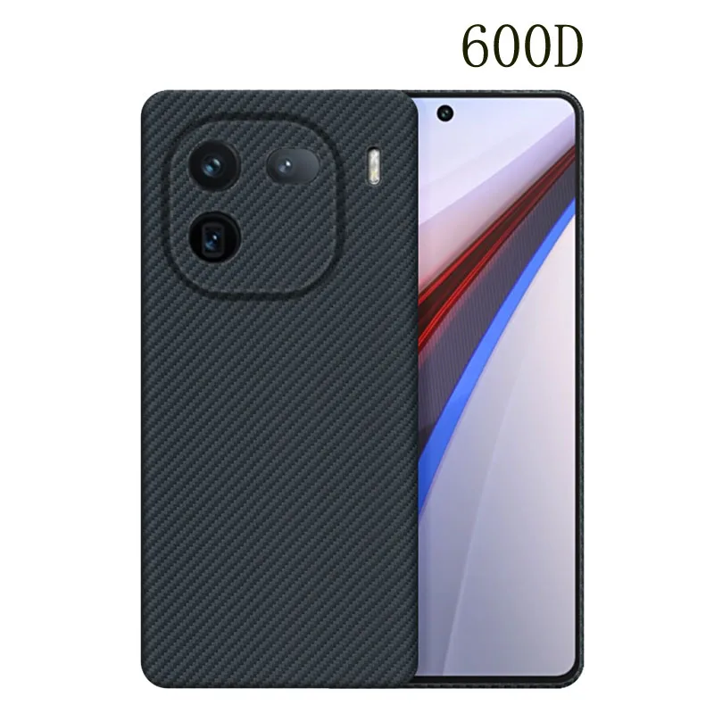 JIT Case for IQOO 12 Pro ＆ IQOO12 Ultrathin Real Carbon Fiber Aramid Anti-explosion Mobile Phone Protective Cover Protection