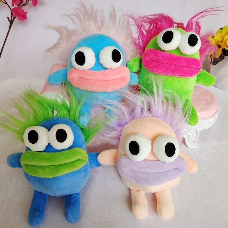 ソーセージポテトガールブレイドロードぬいぐるみ人形フューリーアグリーキュートキーホルダーバックパック小さなペンダントふわふわキーホルダー