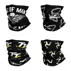 Eiland Man Tt Motorrace Bandana Nek Cover Bedrukte Bivakmutsen Wrap Sjaal Warme Hoofdband Rijden Unisex Volwassen Winter Fietsen