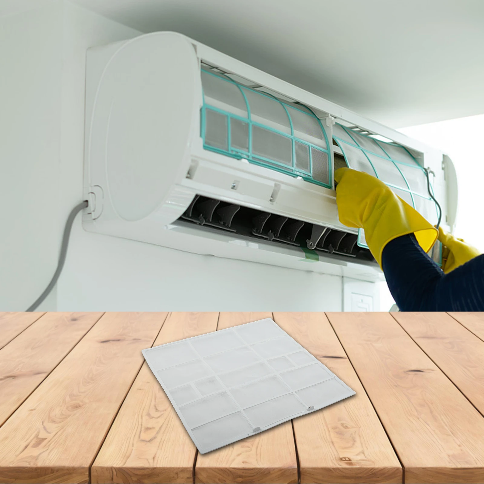 Air Conditioning Filter Accessories DIY Anti-Dust Air Conditioner Vent Thin Filter Paper Outlet Cleaning Mesh Purification Parts