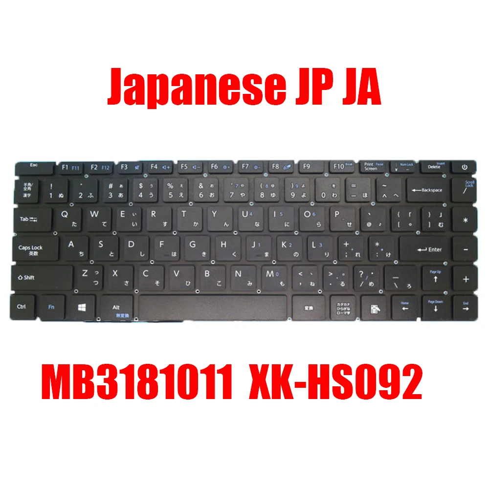 

Laptop Keyboard MB3181011 XK-HS092 Japanese JP JA Portugal PO Black Without Frame New