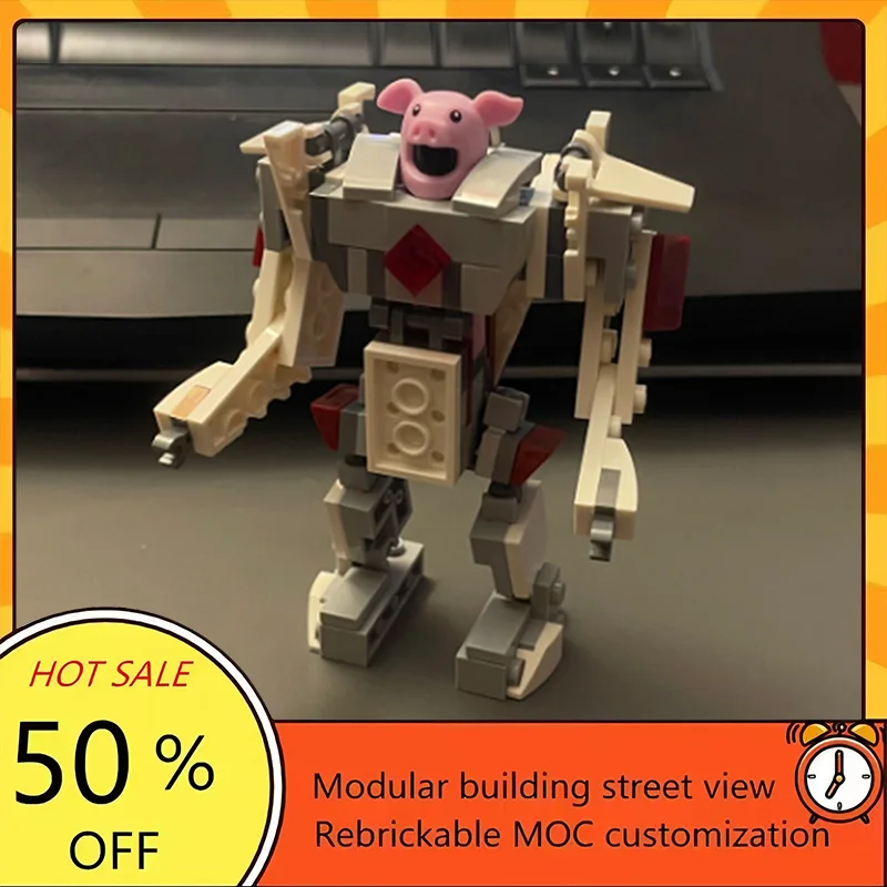 

100PCS Popular Space War Movie Model MOC Building Bricks Mech Suit Modular Technology Gifts Holiday Assemble Children Toy Suit