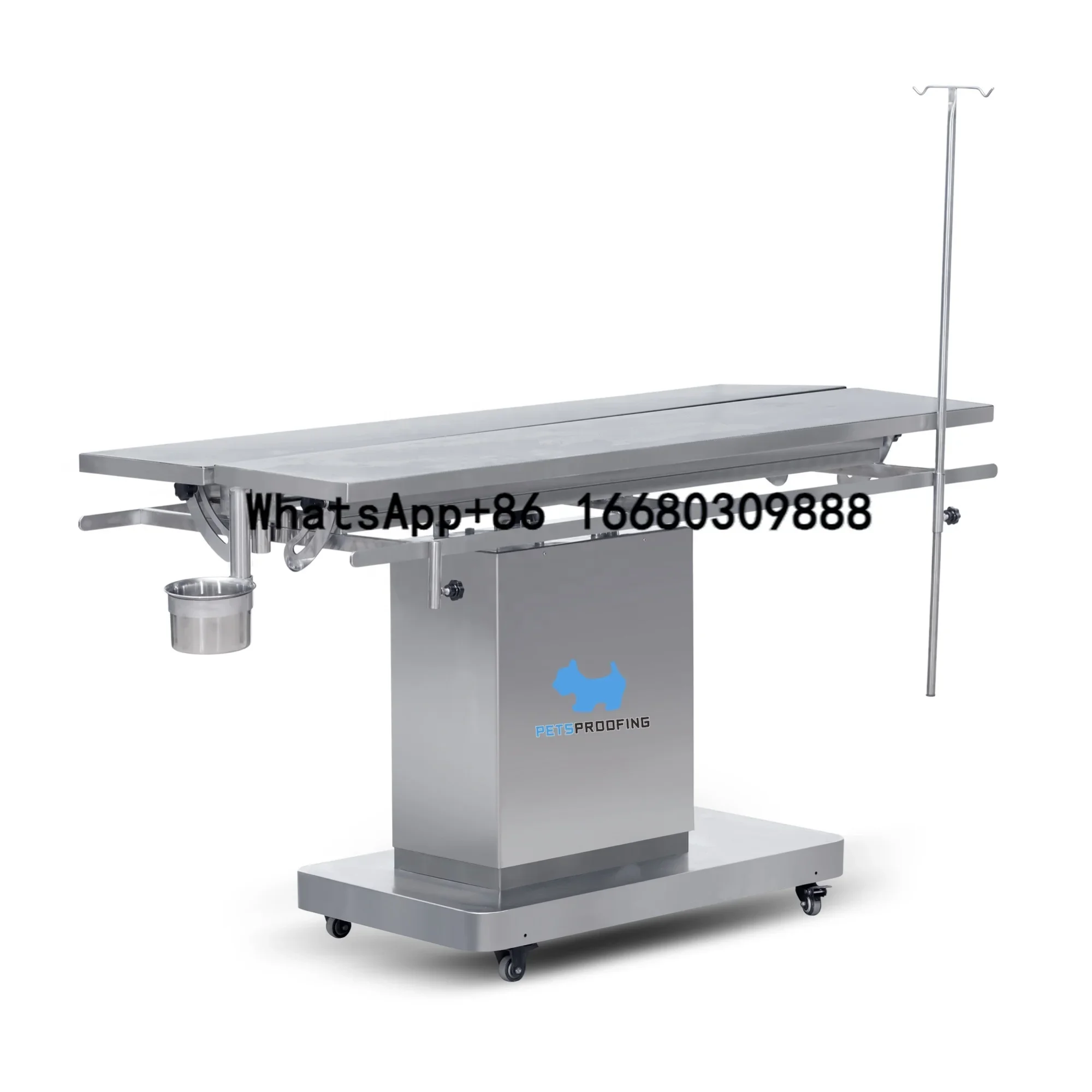 Multifunction Veterinary Medical Surgical Pet dog Stainless Steel electric platform operating table Disposal exam Table