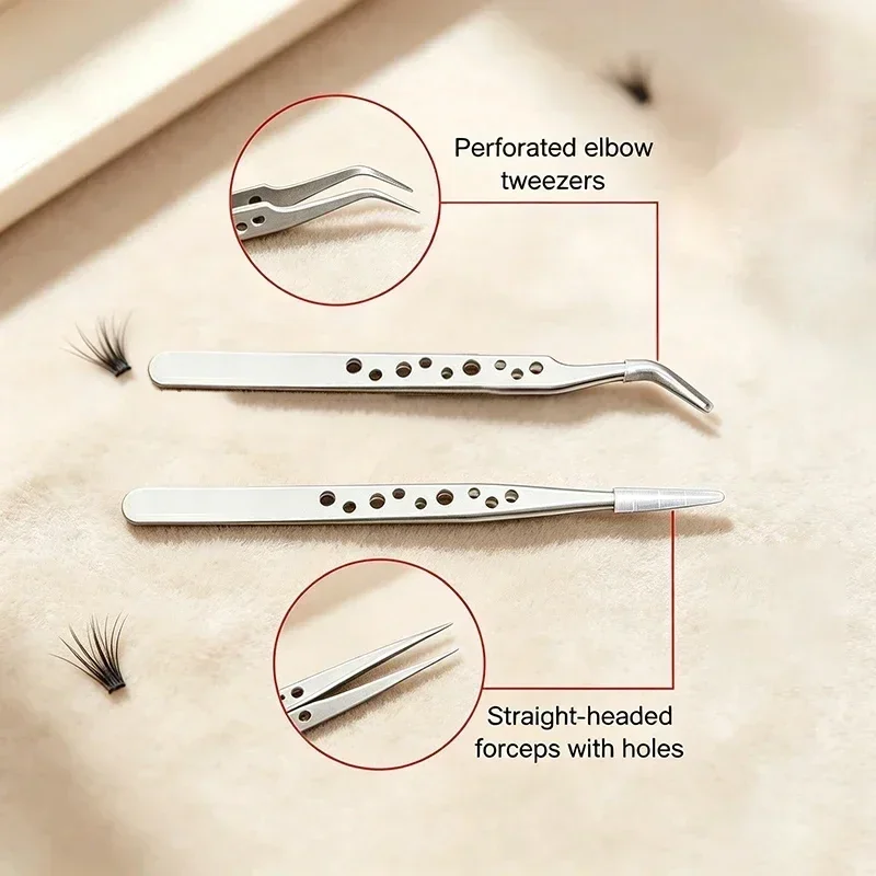 Industrial Tweezers Electronics Anti-static Precision Stainless Curved Straight Tip DlY Hand Tools Phone Repair JMNZ04