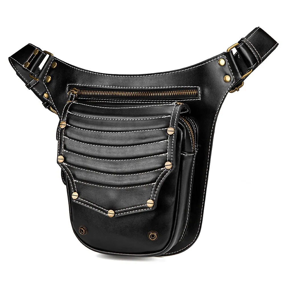 

Female Punk Retro Outdoor Women's Bag Trend Messenger Bag Men's Shoulder Bag Fanny Pack Leg Bag Bum Bag Waist Bag