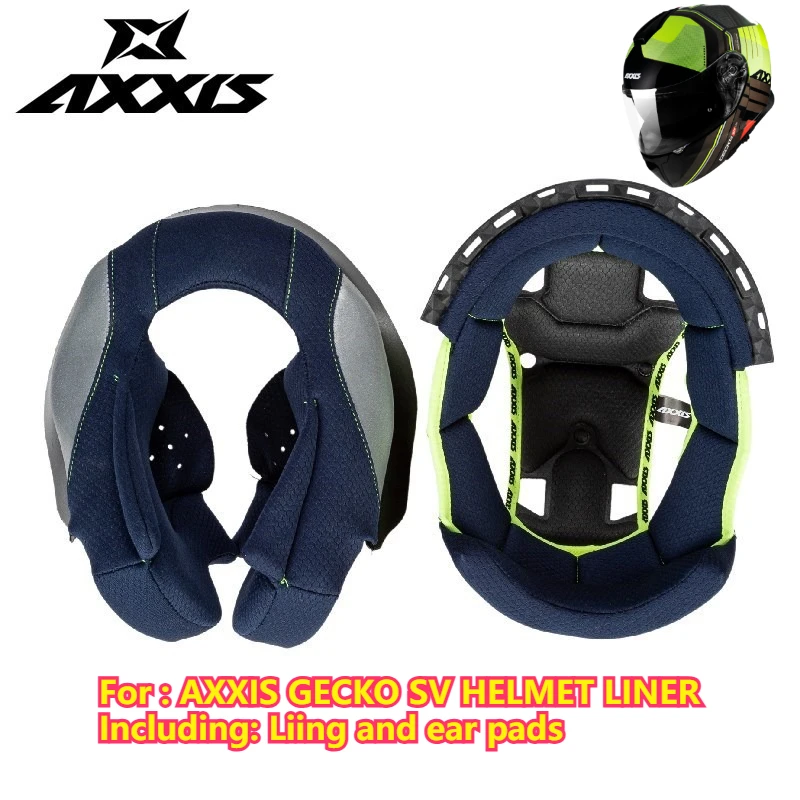

Replacement liner for AXXIS GECKO SV helmet original AXXIS ACCESSORIES XS-XXL size capacete de moto cascos para moto мотошлем