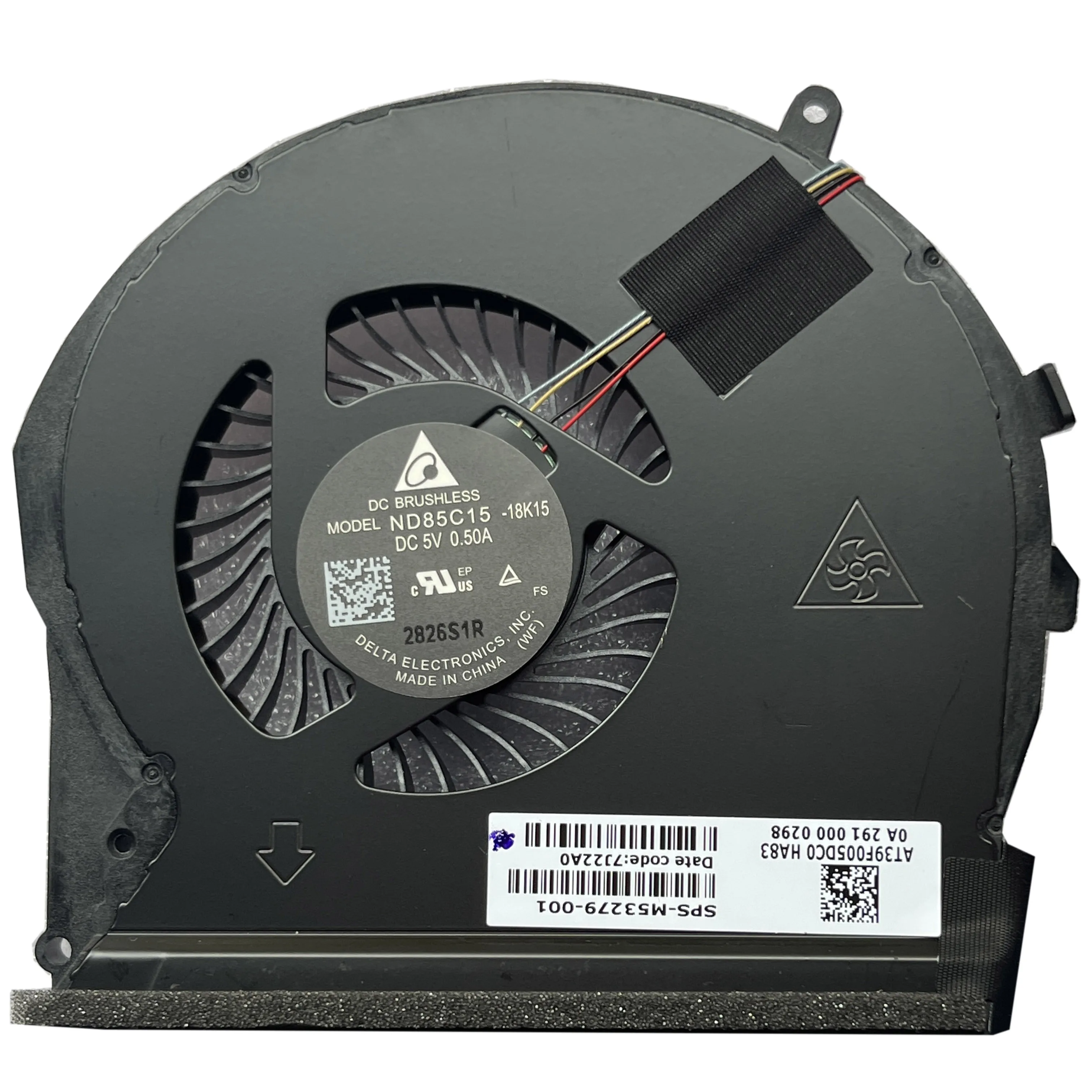 Ventilador térmico para HP Pavilion Gaming 5 Plus, 17-CD, TPN-C142, Calça de cobre, Dissipador, Refrigeração do radiador, M53279-001