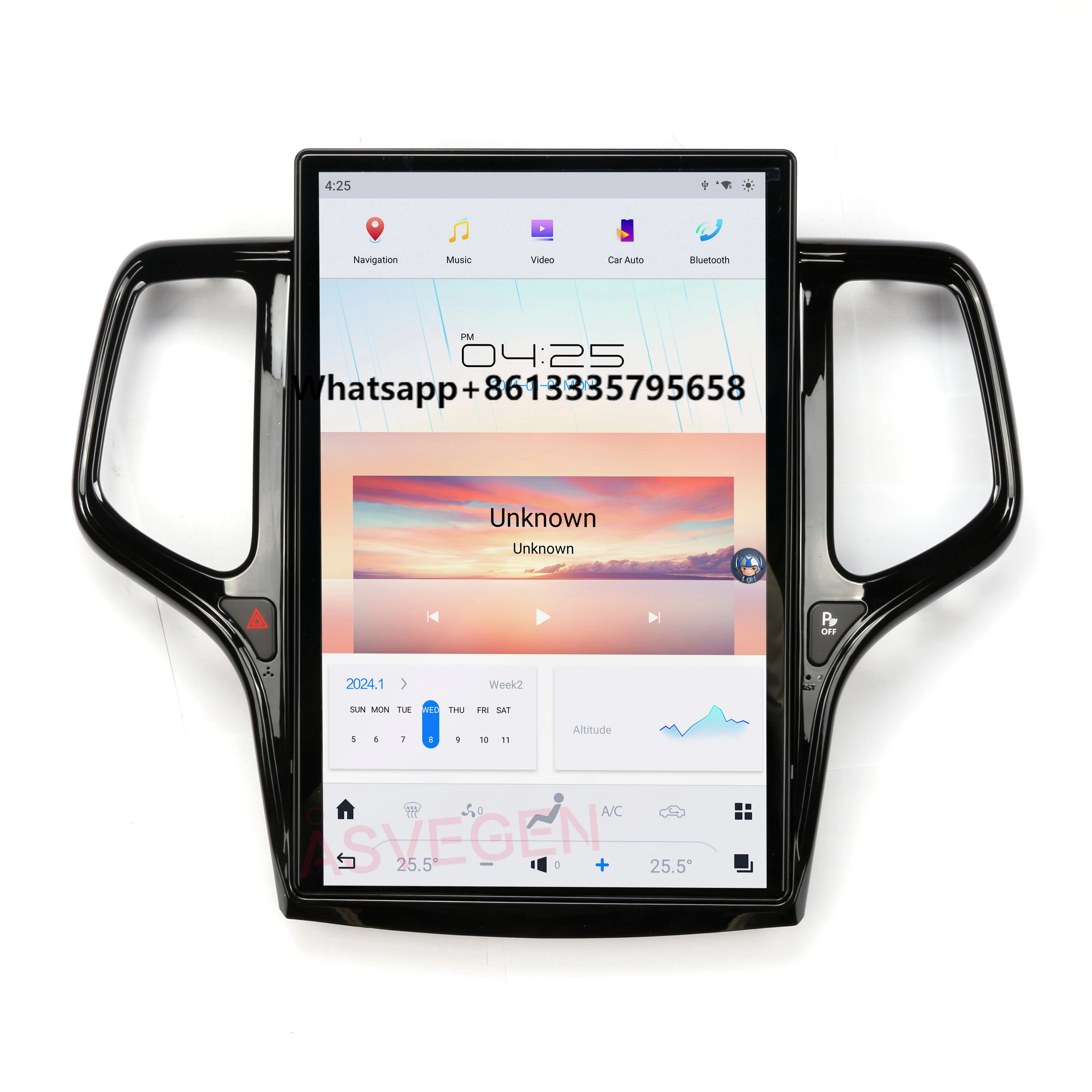 

14.4'' Qualcomm Android 13 Car DVD Stereo Radio Player for Jeep Grand Cherokee 2013-2020 With Car GPS Navigation