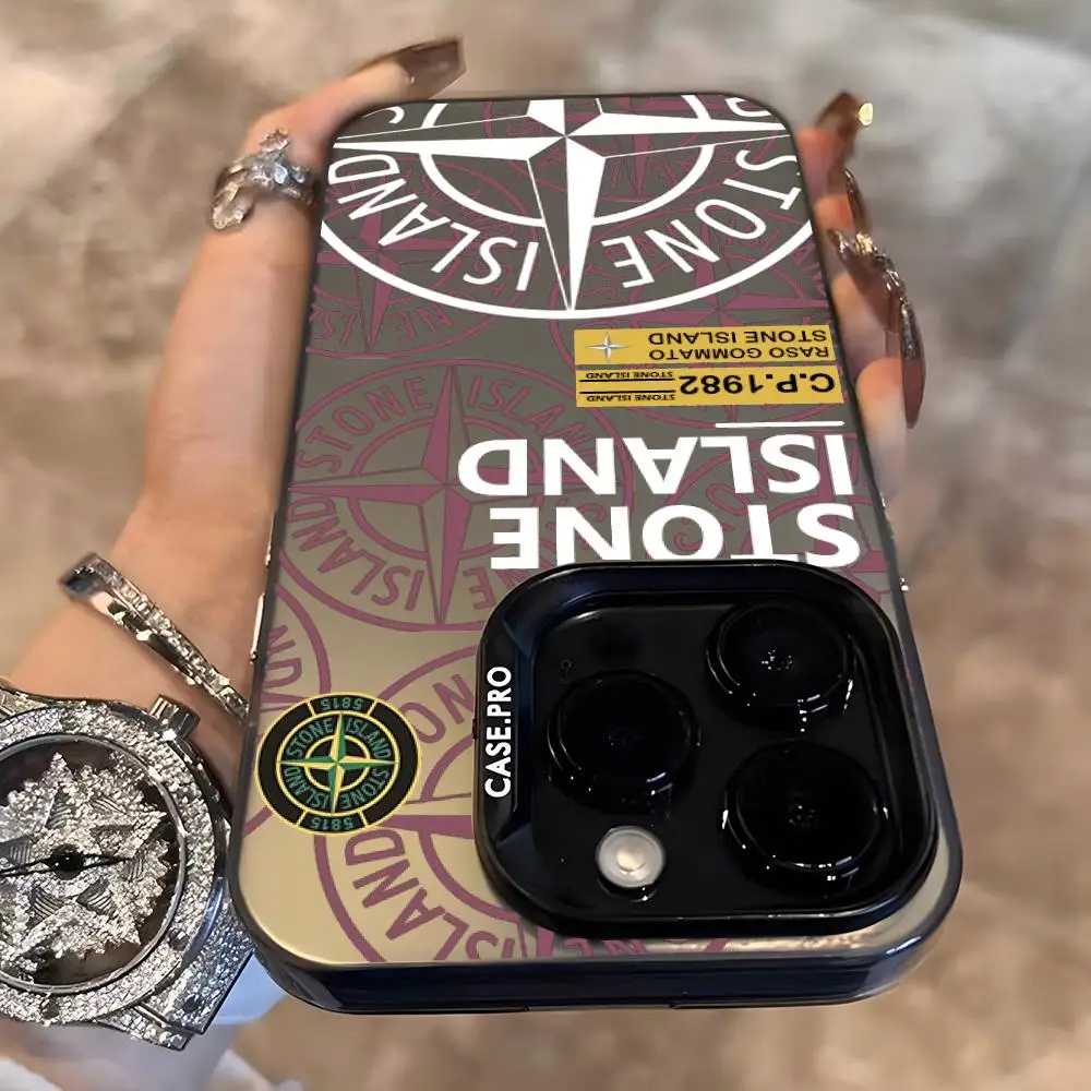 Coque de téléphone tendance Fashion S-Stone-e I-i-island pour iPhone 17 Pro Max 16 Pro Max 15 14 13 11 12 Mini Xs X Xr 7 8 Plus Se Couleur Sil