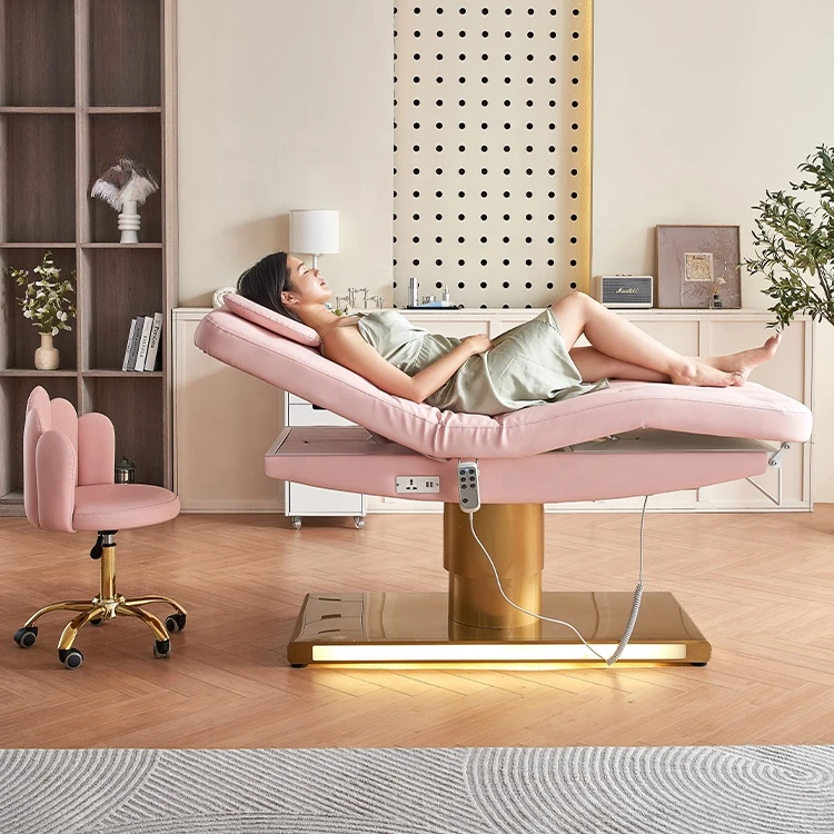 Custom 3 motors electric massage table Beauty Salon Spa Lash Beauty Facial Bed