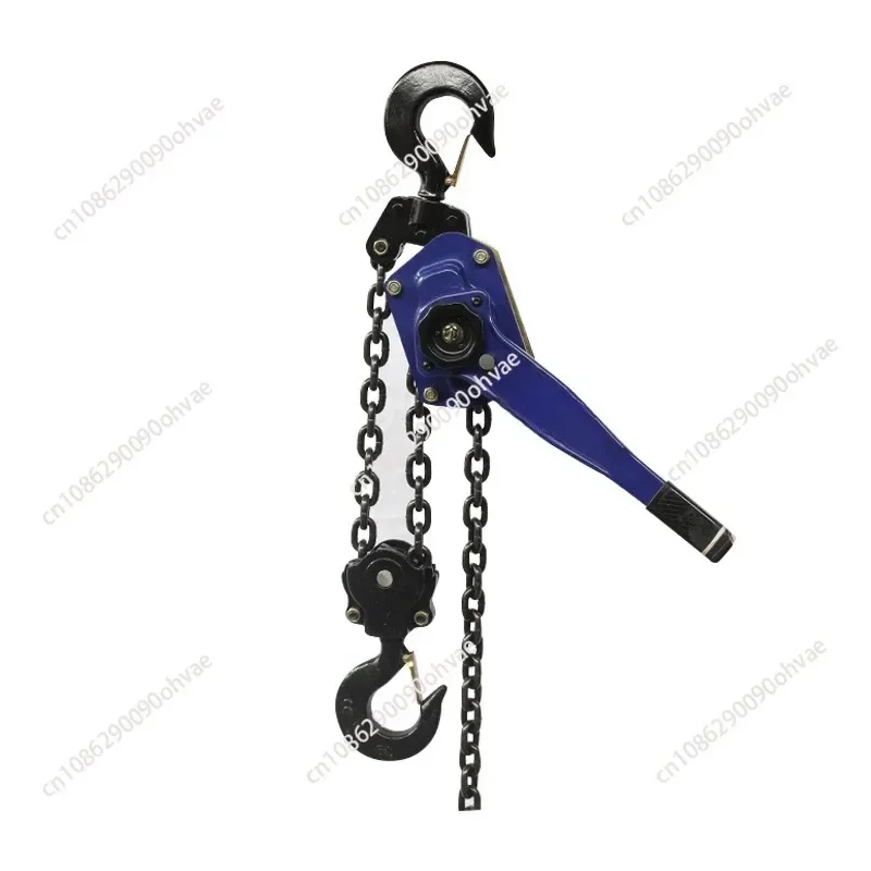 Household Manual Ratcheting Lever Chain Hoist Chain Block Hand Tensioned Pulley Hook Mount Wire Rope Device