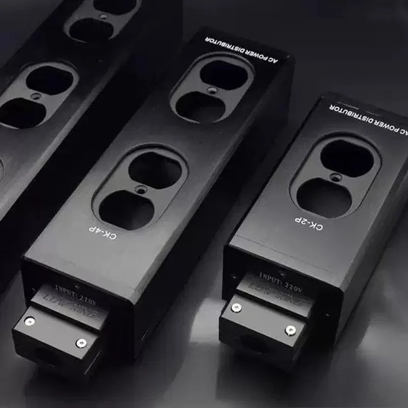 Suitable for Extra Thick Aluminum Alloy Power Strip 10MM Wire Drawing 2-6 Positions American Standard Direct Wire Entry