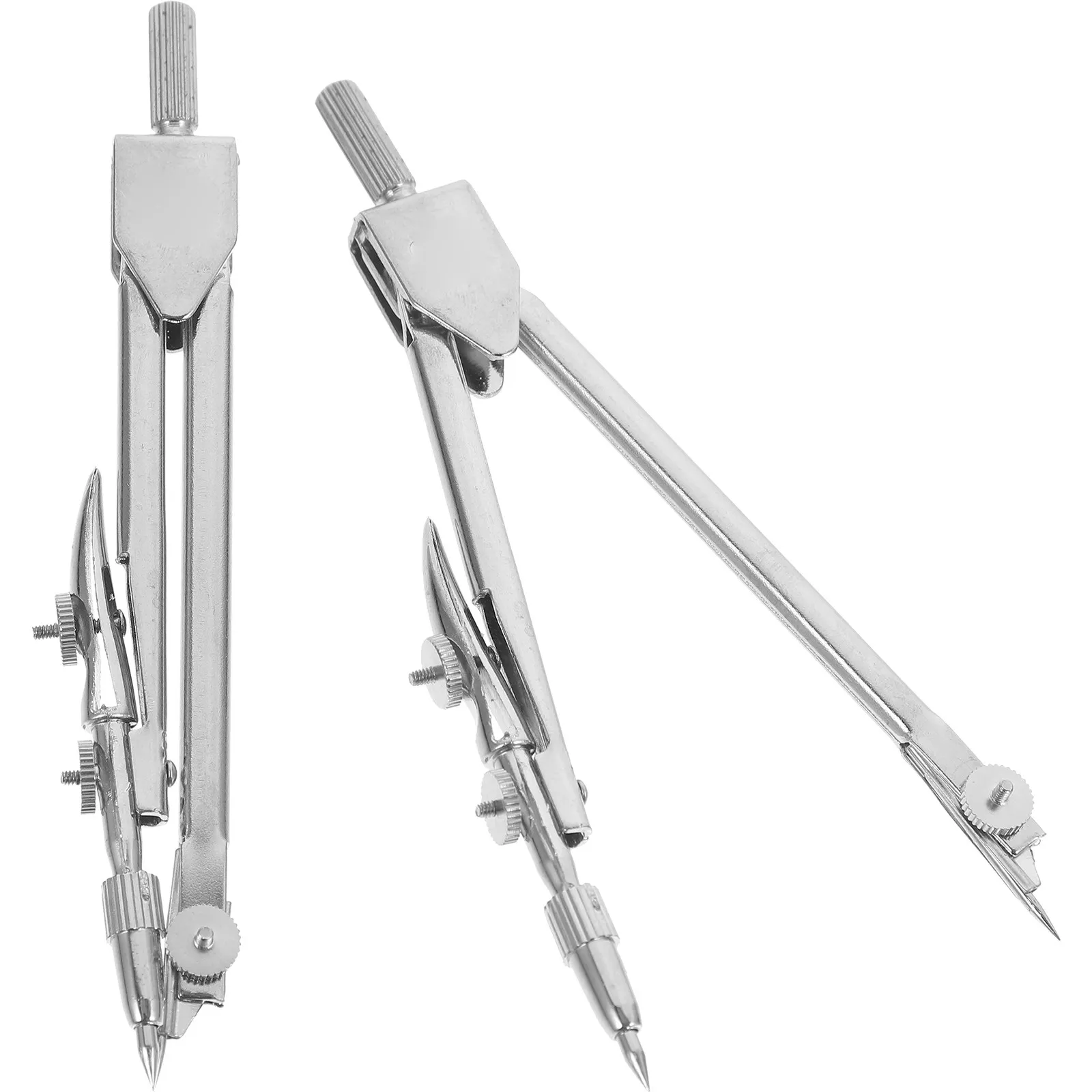 

2Pcs Bow Compass Metal Craft Marking Gauge Portable Multi-Function Scribing Tool for Drawing