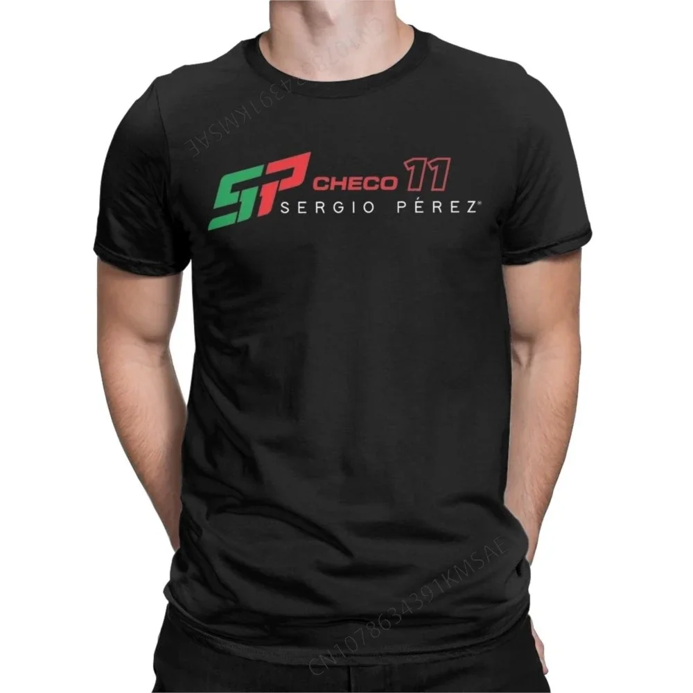 Sergio Perez 11 Motorsports Racing Apparel Camisetas Hombres Mujeres México Divertido Algodón Puro Ropa con Estampado Gráfico