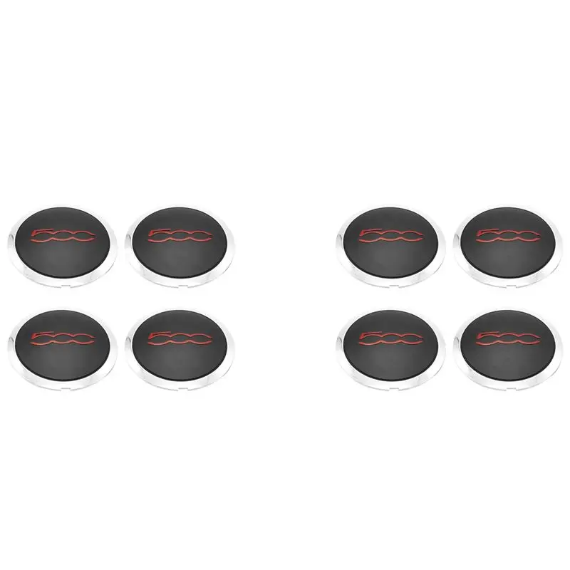 

Practical 8Pcs 133Mm Hubcap For Fiat 500 Wheels Centre Hub Caps Set 68078419AC 68078421AC Dust Cover 51884863 Red
