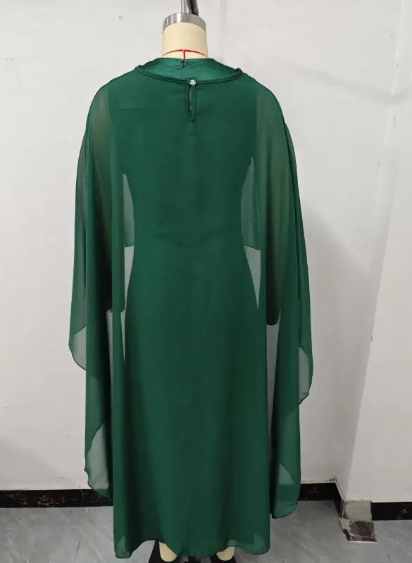 ツーピースセット レディース服 2025 春夏新作 ラウンドネック ノースリーブ スリム ロングドレス & カジュアル イレギュラーヘム メッシュショールトップ