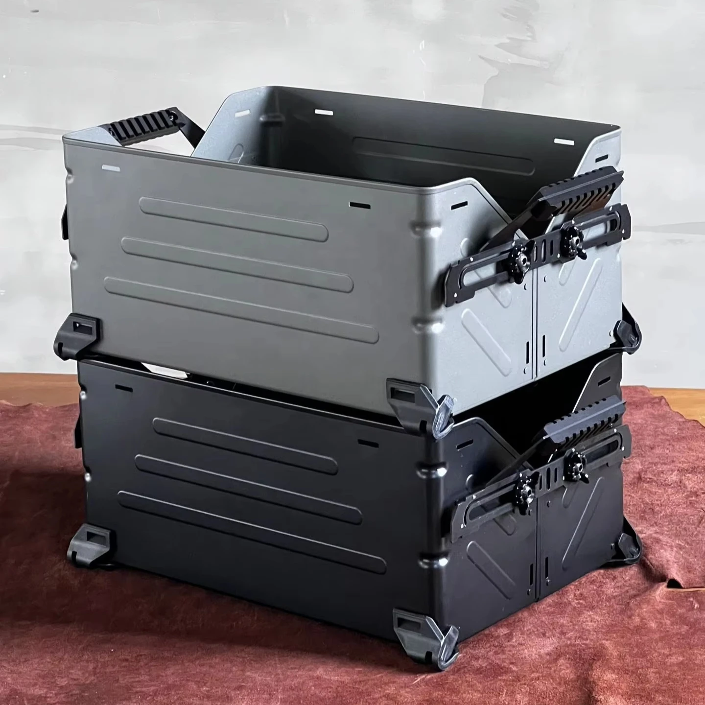 Home&Garden Storage Box Outdoor Camping Storage Box Large Capacity Multifunction  Camping Open Box